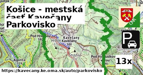 Parkovisko, Košice - mestská časť Kavečany