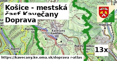 doprava v Košice - mestská časť Kavečany