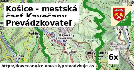 prevádzkovateľ v Košice - mestská časť Kavečany