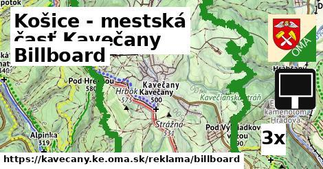 Billboard, Košice - mestská časť Kavečany