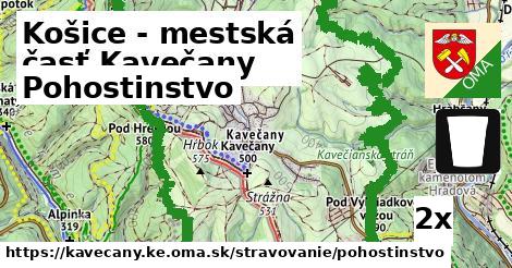Pohostinstvo, Košice - mestská časť Kavečany