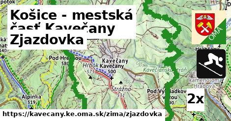Zjazdovka, Košice - mestská časť Kavečany