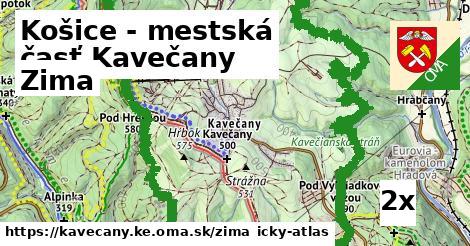 zima v Košice - mestská časť Kavečany