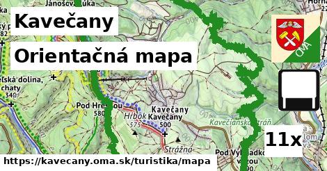 Orientačná mapa, Kavečany