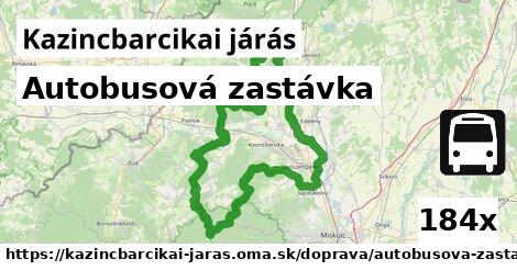 Autobusová zastávka, Kazincbarcikai járás