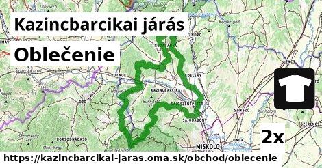 Oblečenie, Kazincbarcikai járás