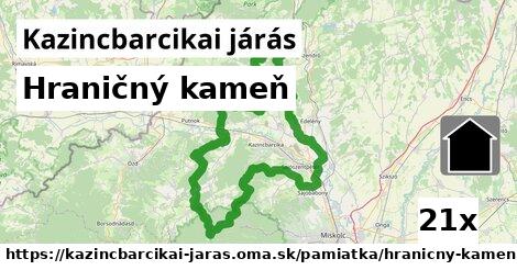 Hraničný kameň, Kazincbarcikai járás