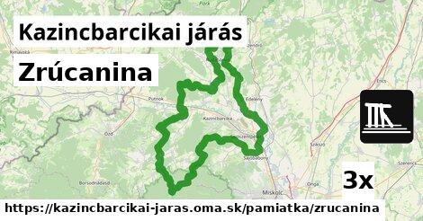 Zrúcanina, Kazincbarcikai járás