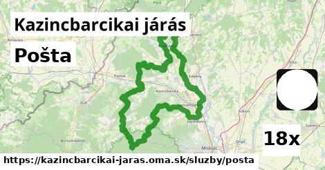 Pošta, Kazincbarcikai járás