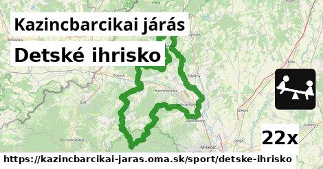 Detské ihrisko, Kazincbarcikai járás