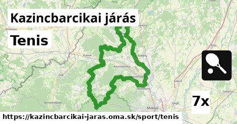 Tenis, Kazincbarcikai járás