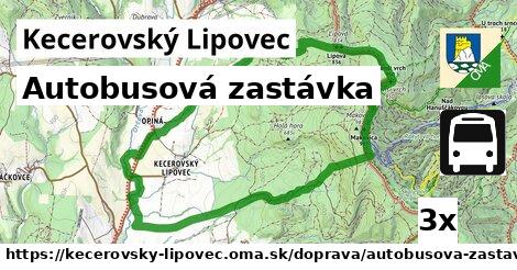 Autobusová zastávka, Kecerovský Lipovec