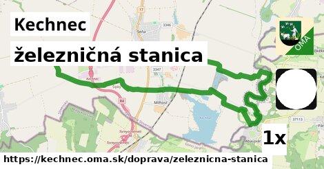 železničná stanica, Kechnec