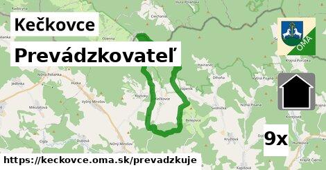 prevádzkovateľ v Kečkovce