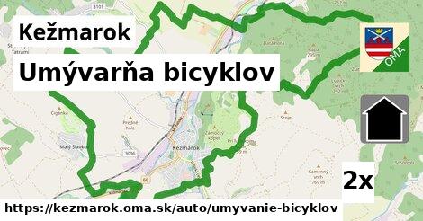 umývarňa bicyklov v Kežmarok