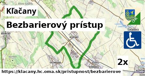 Bezbarierový prístup, Kľačany, okres HC