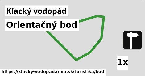 Orientačný bod, Kľacký vodopád