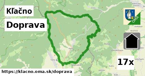 doprava v Kľačno