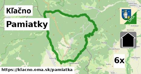 pamiatky v Kľačno