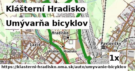 Umývarňa bicyklov, Klášterní Hradisko