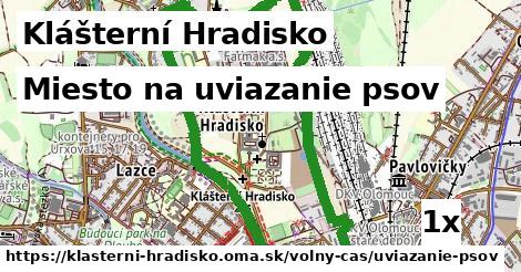 Miesto na uviazanie psov, Klášterní Hradisko