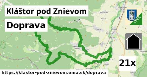 doprava v Kláštor pod Znievom