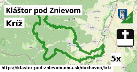 Kríž, Kláštor pod Znievom