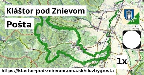 Pošta, Kláštor pod Znievom
