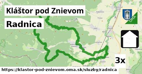 Radnica, Kláštor pod Znievom