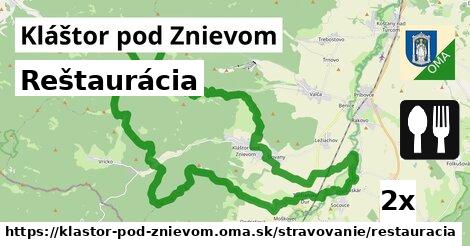 Reštaurácia, Kláštor pod Znievom