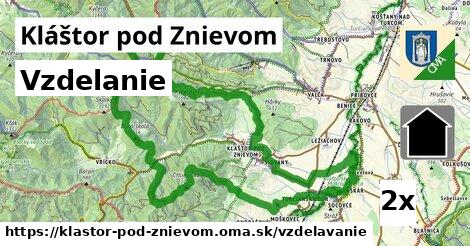 vzdelanie v Kláštor pod Znievom