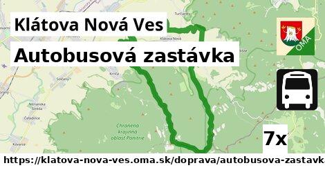 Autobusová zastávka, Klátova Nová Ves