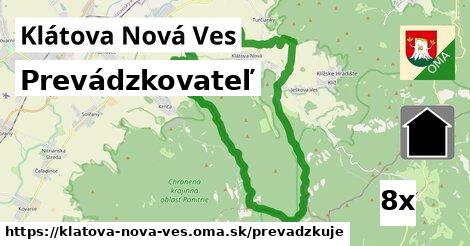 prevádzkovateľ v Klátova Nová Ves