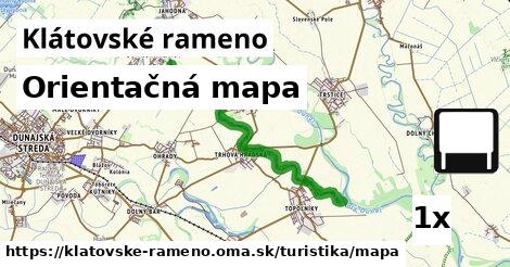 Orientačná mapa, Klátovské rameno