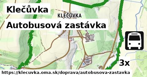 Autobusová zastávka, Klečůvka