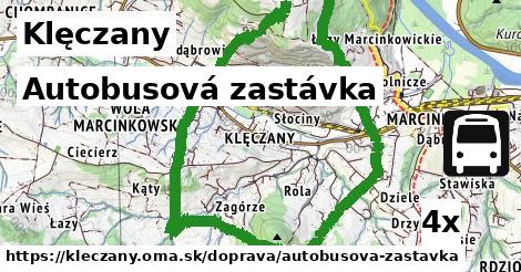 Autobusová zastávka, Klęczany