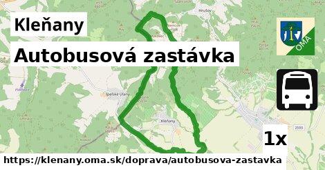 Autobusová zastávka, Kleňany