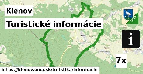 Turistické informácie, Klenov