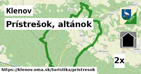 Prístrešok, altánok, Klenov