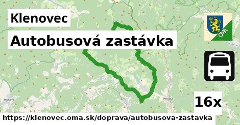 Autobusová zastávka, Klenovec