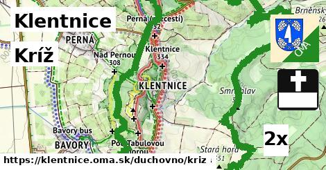 Kríž, Klentnice