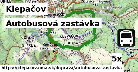 Autobusová zastávka, Klepačov