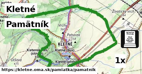 pamätník v Kletné