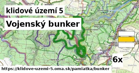 vojenský bunker v klidové území 5