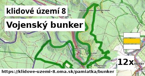 vojenský bunker v klidové území 8