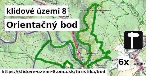 orientačný bod v klidové území 8