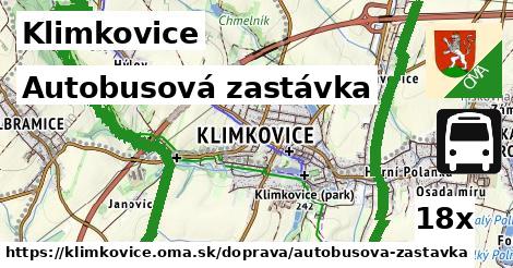 Autobusová zastávka, Klimkovice