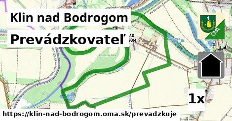 prevádzkovateľ v Klin nad Bodrogom