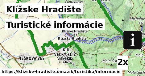 Turistické informácie, Klížske Hradište