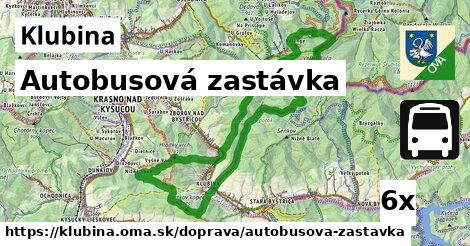 Autobusová zastávka, Klubina